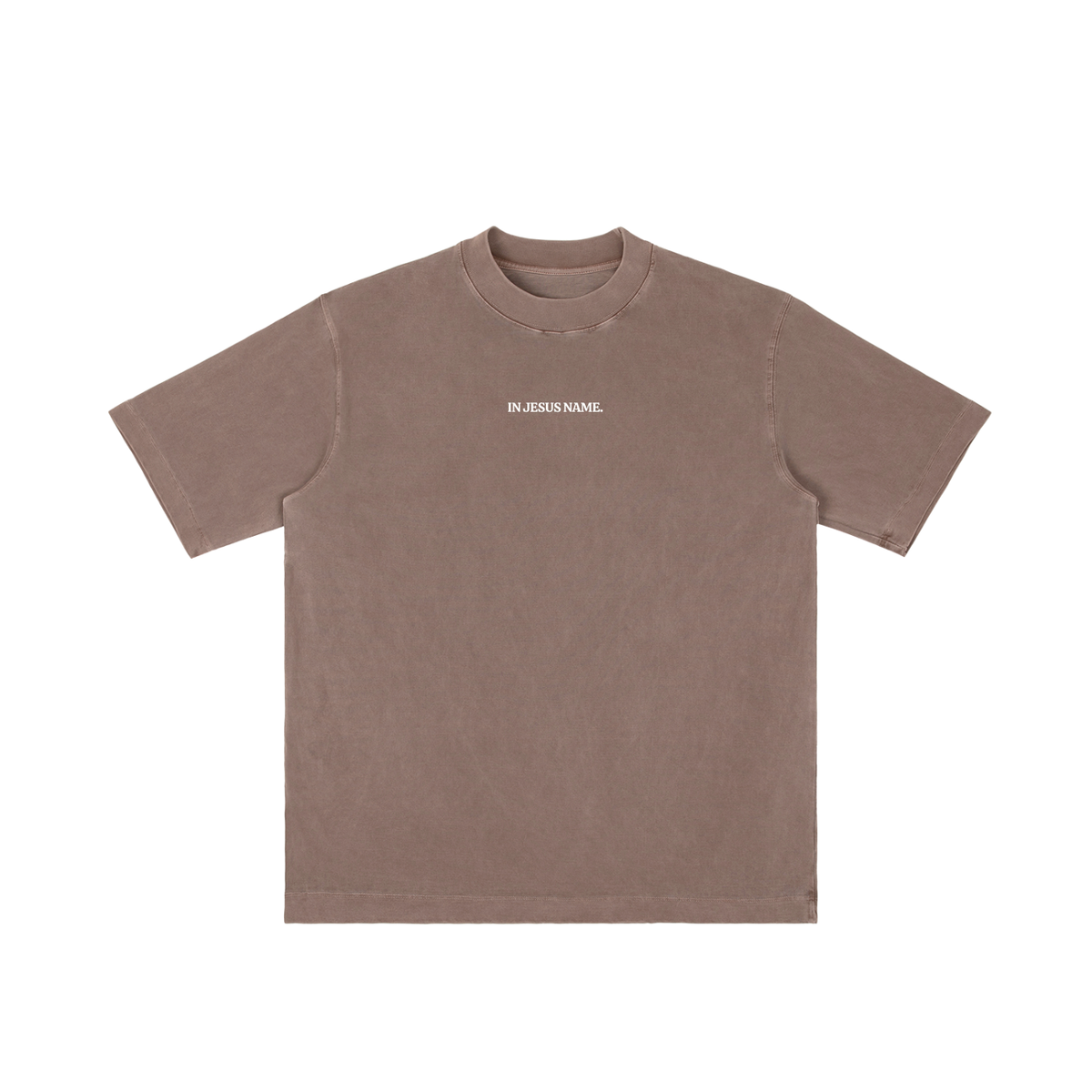 In Jesus Name. Oversized Essential Tee (100% Cotton)
