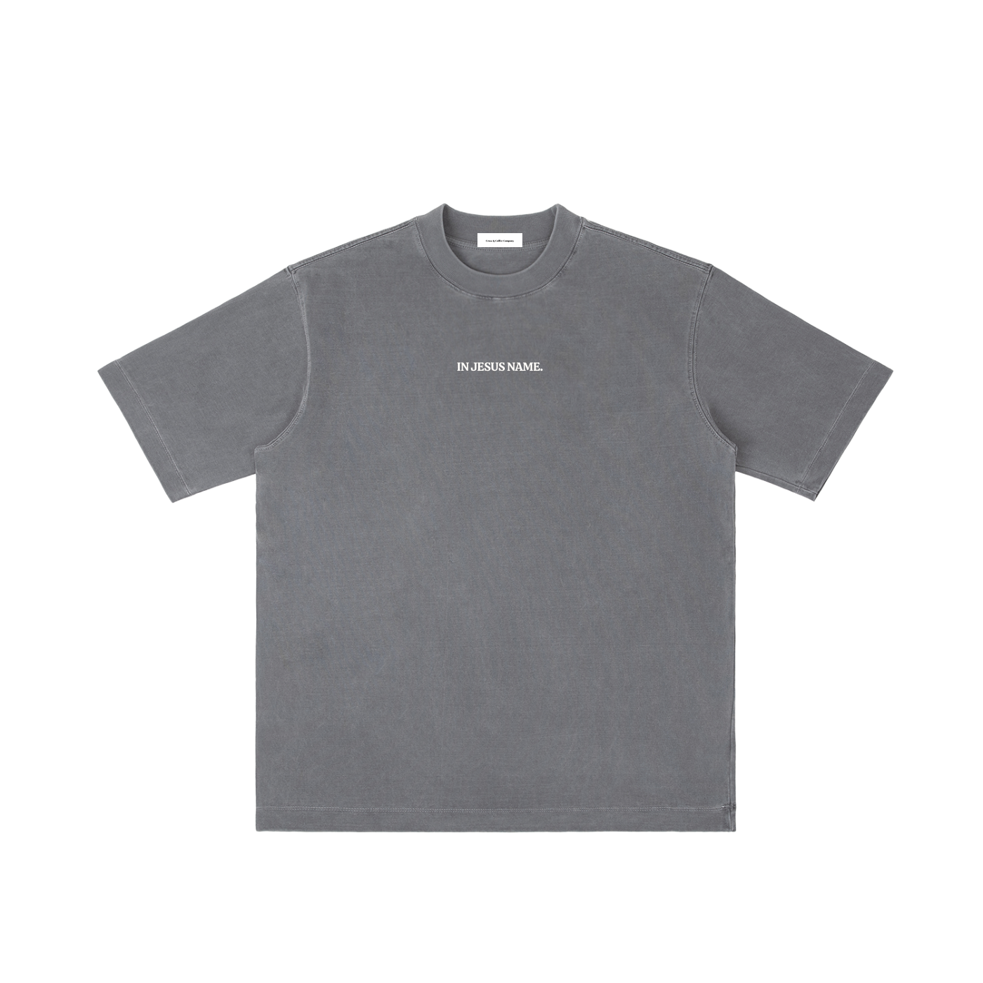 In Jesus Name. Oversized Essential Tee (100% Cotton)