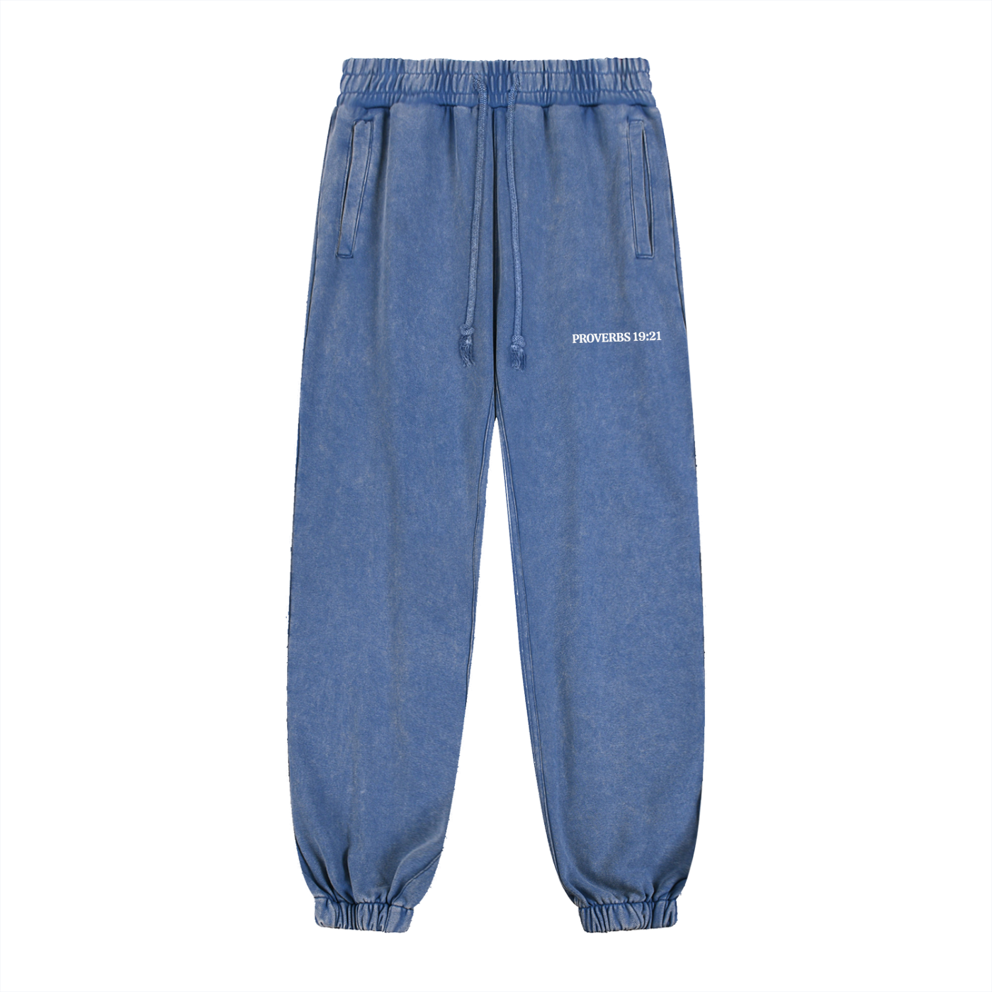 Snow Wash Heavyweight Sweatpants - Proverbs 19:21