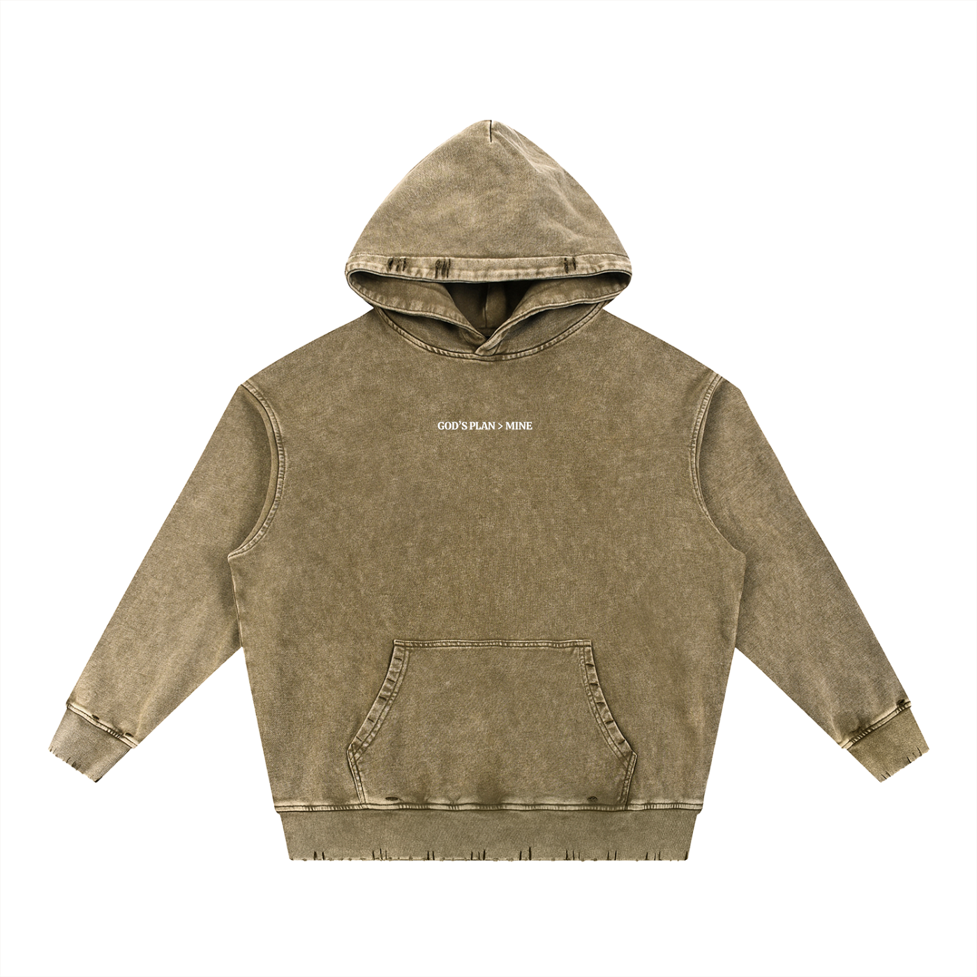 Snow Wash Heavyweight Hoodie - Proverbs 19:21
