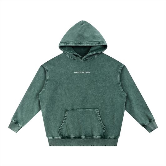 Snow Wash Heavyweight Hoodie - Proverbs 19:21