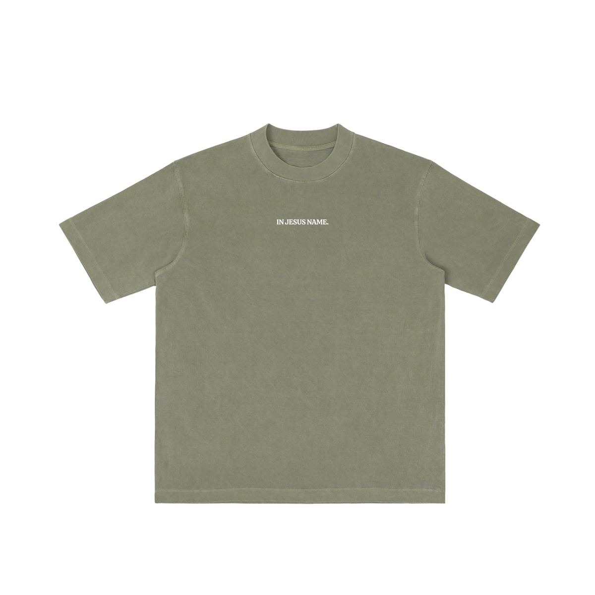 In Jesus Name. Oversized Essential Tee (100% Cotton)